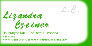 lizandra czeiner business card